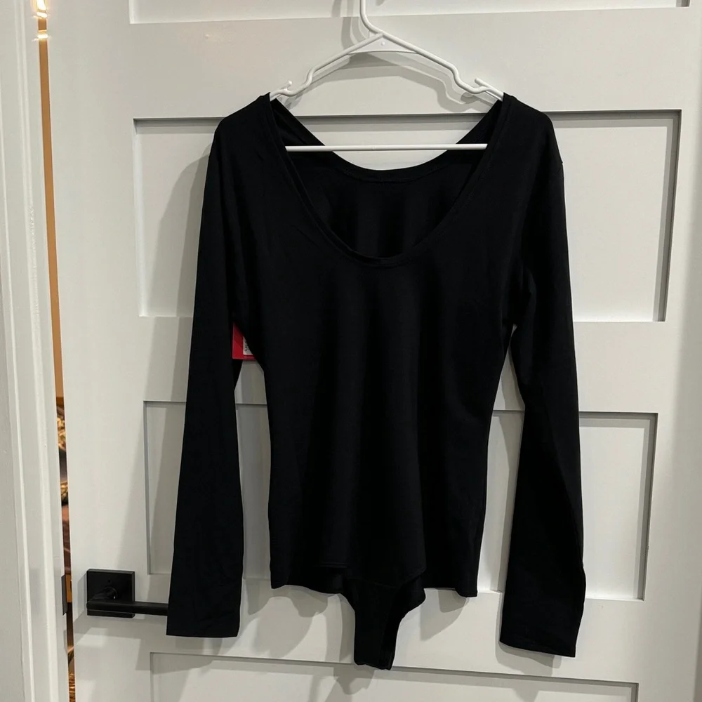 Spanx Suit Yourself long sleeve scoop neck bodysuit - Picture 2 of 5